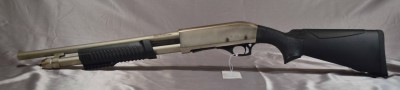 Iver Johnsons PAS 12 riot gun, stainless